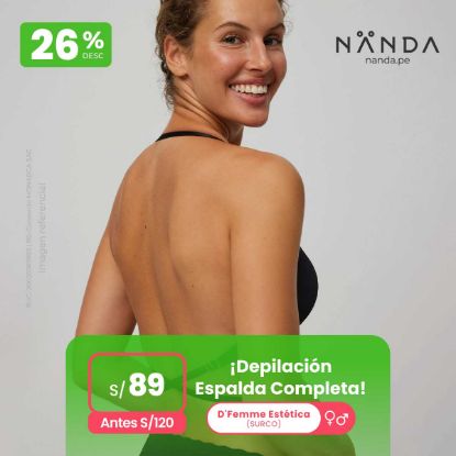 ¡Depilación Espalda Completa! 😍 - D'Femme Estética (SURCO)