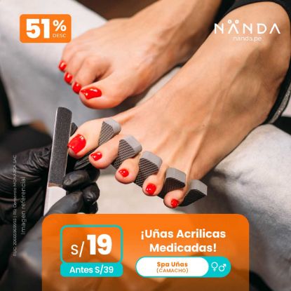 ¡Uñas Acrílicas Medicadas! 😍 - Spa Unas (CAMACHO)