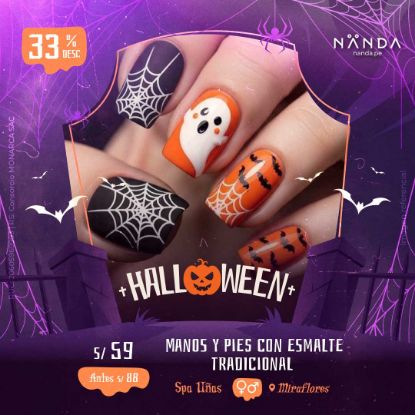 ¡Manos y pies con esmalte tradicional! 😍 - Spa Uñas (MIRAFLORES)